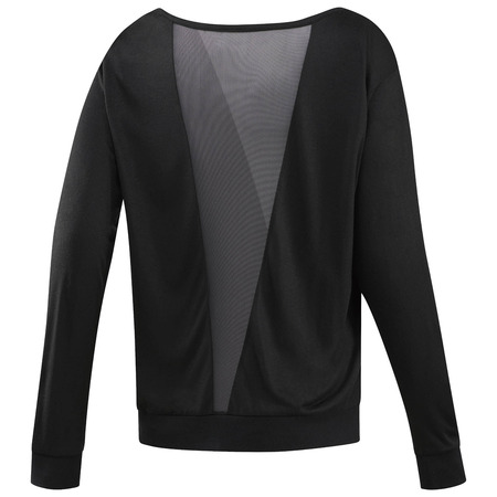 Reebok Studio Mesh Lange Ärmel Tee W (schwarz)