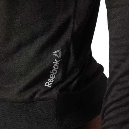 Reebok Studio Mesh Lange Ärmel Tee W (schwarz)