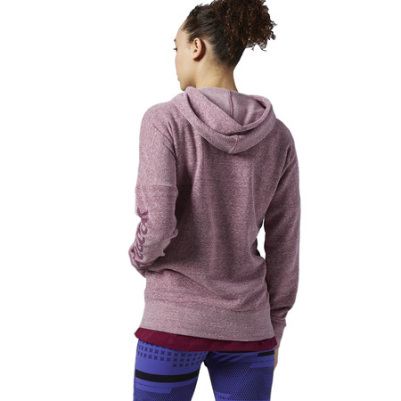 Reebok W Elemente Logo Full Zip Hoodie (Rebelbeere)