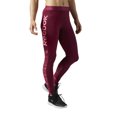 Reebok W Workout Ready Logo Tight (Rebel Beere / Gift rosa)