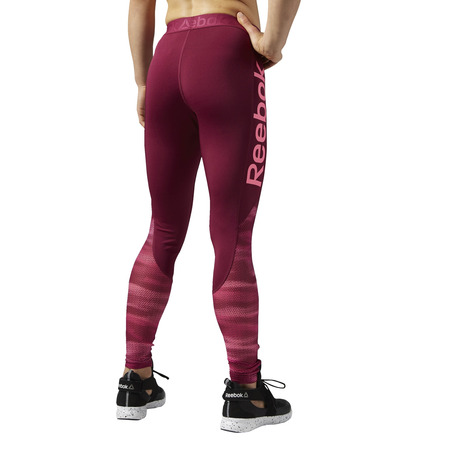 Reebok W Workout Ready Logo Tight (Rebel Beere / Gift rosa)