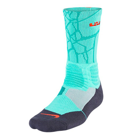 Calcetines Basket LeBron Hyperelite Crew (388/turquesa/hipercarmesí)