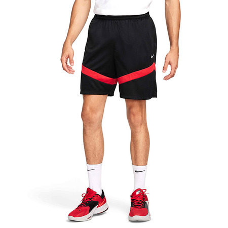 Kurz Nike Icon Dri-FIT Basketball "Black Red"