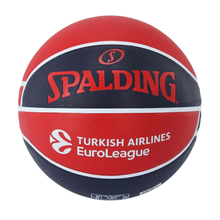 Spalding 2025 Euroliga Baskonia Basketball Team Ball Rubber Indoor/Outdoor SZ.7