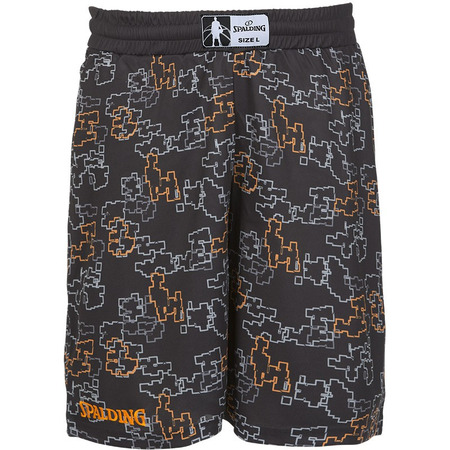 Spalding Street Single Shorts (schwarz/orange)