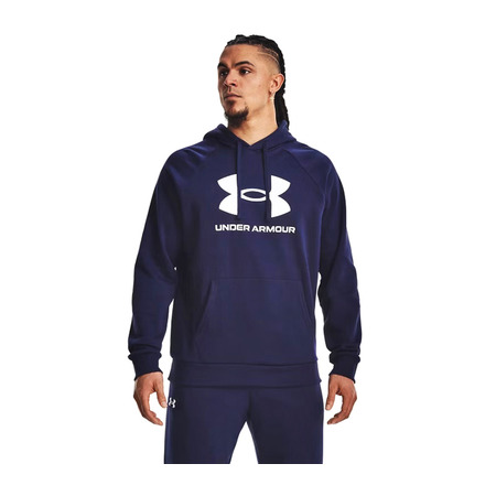 Hoodie UA Rival Fleece Logo "Navy"
