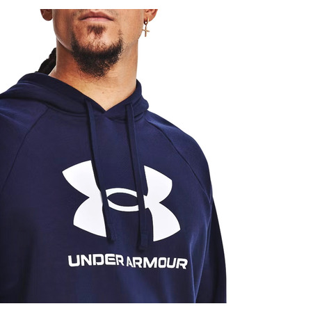 Hoodie UA Rival Fleece Logo "Navy"