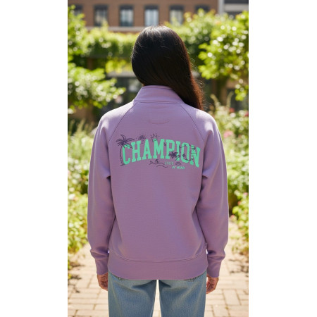 Sudadera Niña Champion Graphic Logo Full Zip "purple"