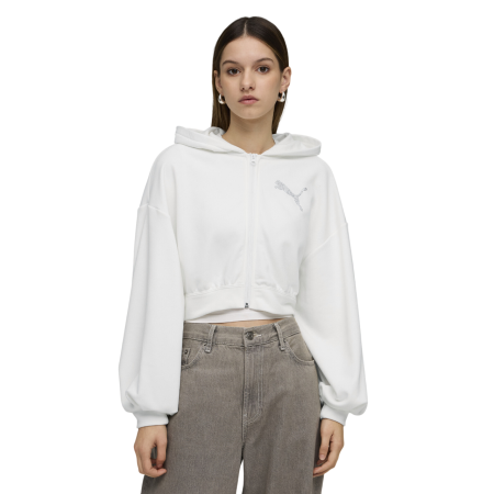 Sudadera puma  ESS GRAPHIC Bedazzled "White"