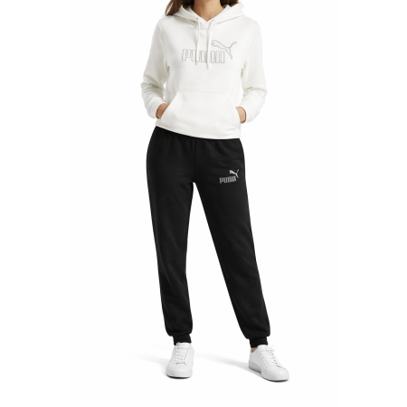 Sudadera Puma ESS Rhinestone  TR "White"