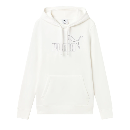 Sudadera Puma ESS Rhinestone  TR "White"