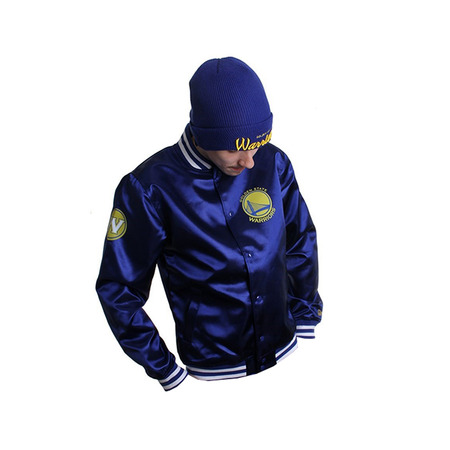 Neu Era Spitze Off Sateen Bomber Golden State Warriors