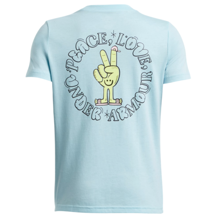 UA Boys´ Peace Love UA Logo Short Sleeve "Stream-Sonic Yellow"