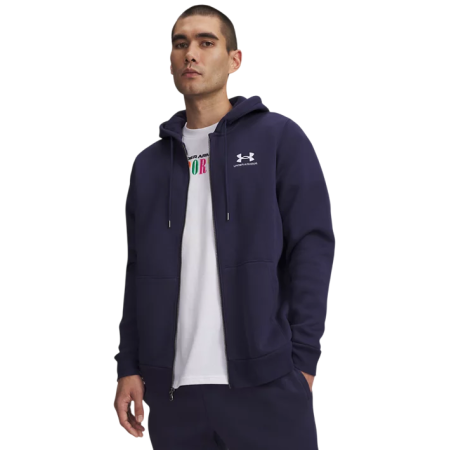 UA Icon Fleece FZ Hoodie "Midnight Navy"