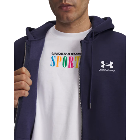 UA Icon Fleece FZ Hoodie "Midnight Navy"