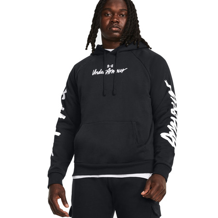 UA Herren Rival Fleece Graphic Hoodie "Black"