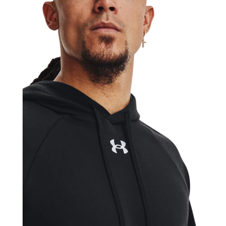 UA Men´s Rival Fleece Hoodie "Black-White"