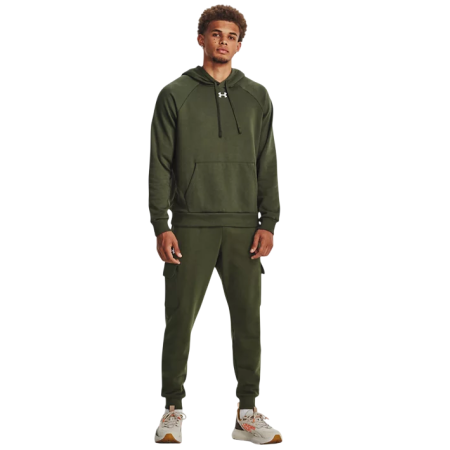 UA Men´s Rival Fleece Hoodie "Marine OD Green-White"