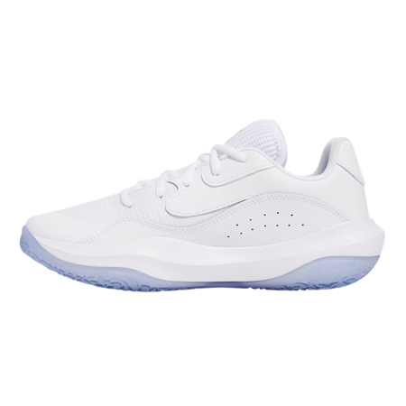 UA Unisex Lockdown 7 Low "White-Metallic Silver"