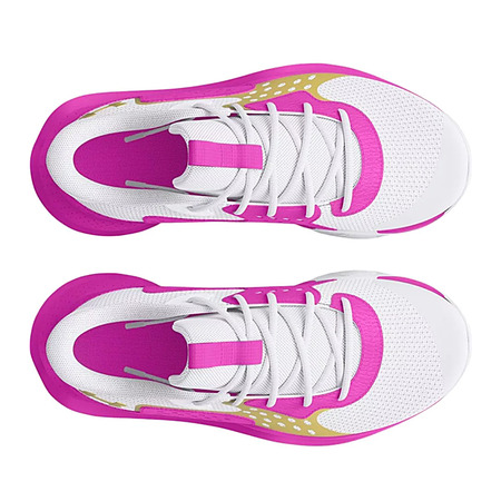 Unter Armour GS Jet \\'23 Jr. "White VividMagenta Gold"