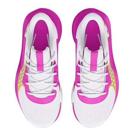 Unter Armour GS Jet \\'23 Jr. "White VividMagenta Gold"