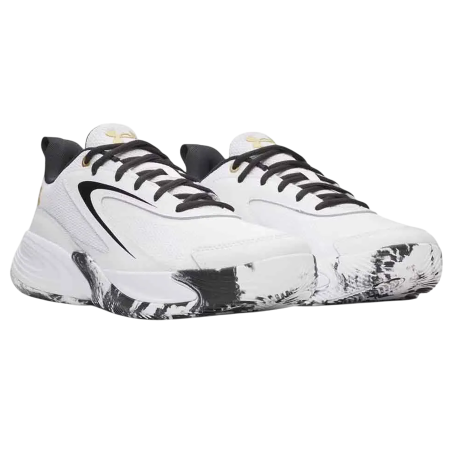 Under Armour GS Lockdown 8 Jr. "White-Black"