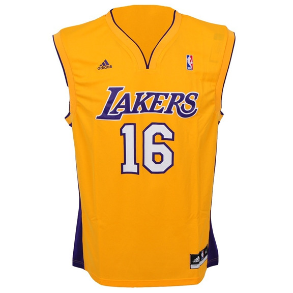 Adidas T-Shirt Réplica Gasol Lakers (gelb/rein/weiß/)