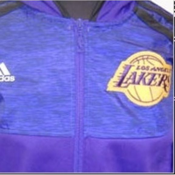 Adidas Junior Angeles Lakers Jacke (purpurpura/schwarz/gelb)