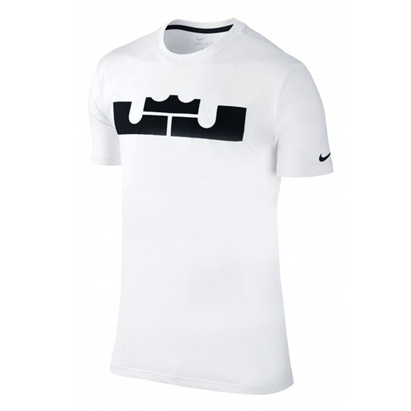 Camiseta LeBron Dri-FIT Neues Logo (102/blanco/negro)