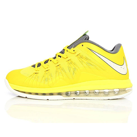 Nike Lebron X Low "Sonic Yellow" (700/amarillo/blanco/gris)