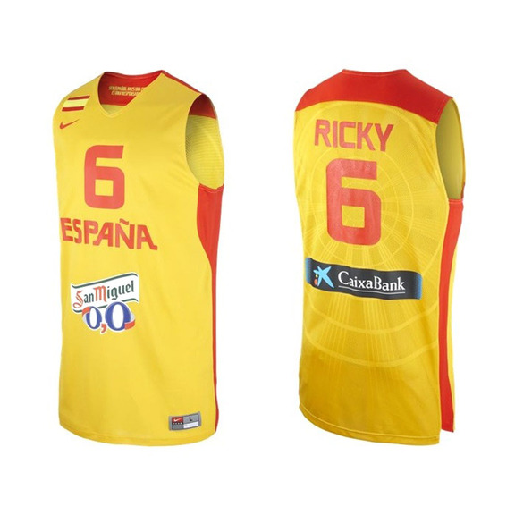 Camiseta Selección España Ricky Rubio (740/gelb/rot)