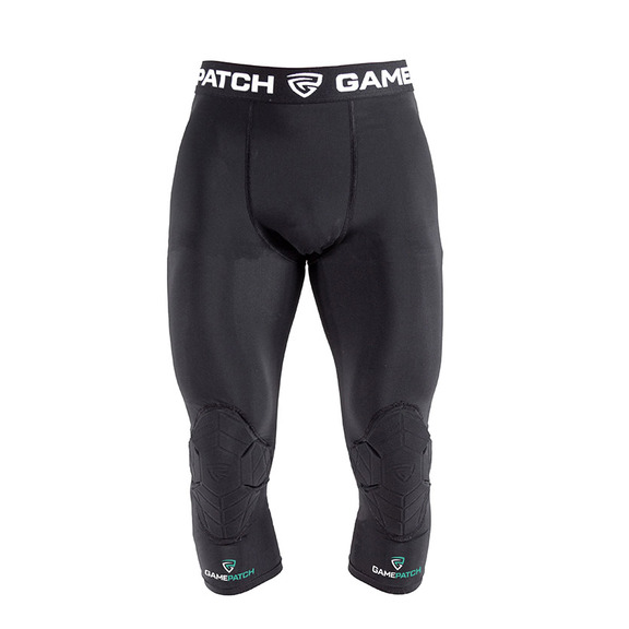 3/4 Strumpfhosen mit Knie-Padding "Schwarz"