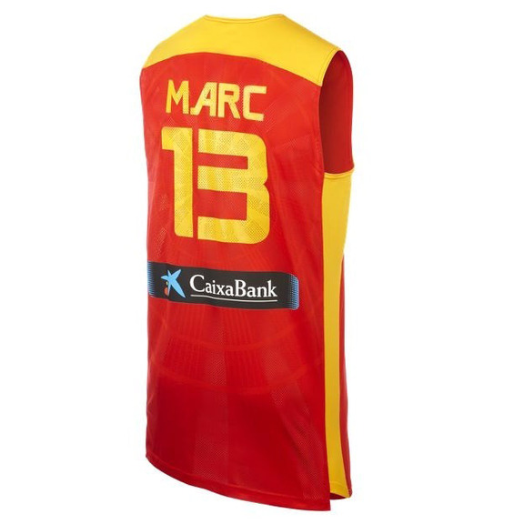 T-Shirt Auswahl Spanien Marc Gasol (600/rot/gelb)