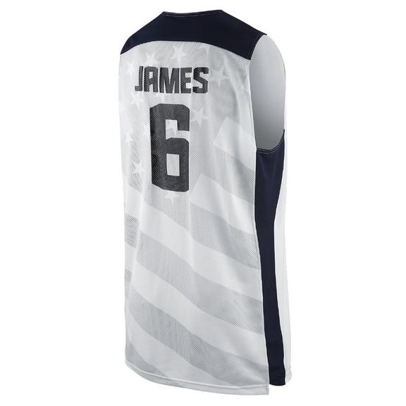 Nike Replica Lebron James "USA" (100/blanco/navy/rojo)