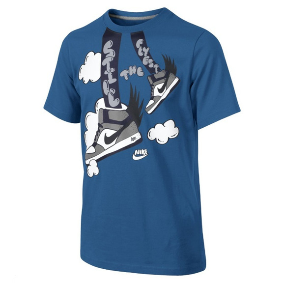 Nike T-Shirt Bball Sneaker DNA (8-15 Jahre)(483/azul)