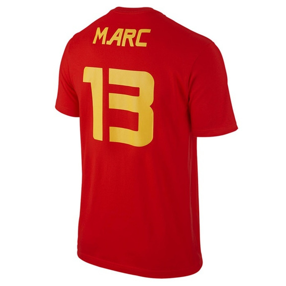 Cover T-Shirt Spanien "Marc Gasol" (657/red/gelb)