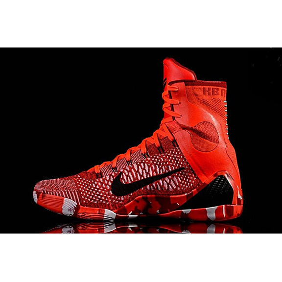 Kobe 9 Elite "Weihnachten" (600/Brightcrimson/negro/blanco)