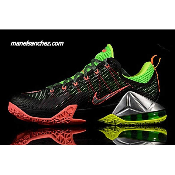 Lebron XII Low "Remix" (003/negro/volt/blue/crimson/grey)