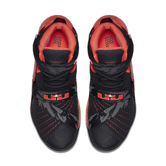 Nike Zoom Lebron Soldier 9 Premium "Bright Crimson" (negro/blanco-bright crimson)