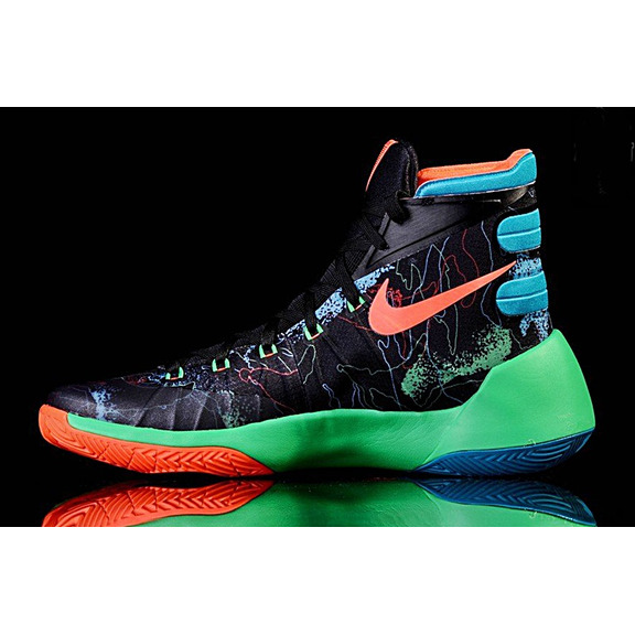 Nike Hyperdunk 2015 "Graffiti" (084/black/orange/verde/blue)