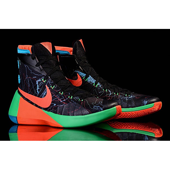Nike Hyperdunk 2015 "Graffiti" (084/black/orange/verde/blue)