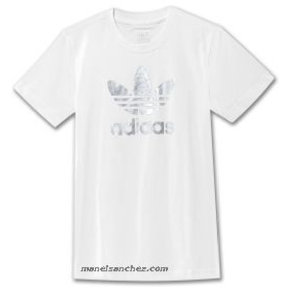 Adidas T-Shirt J Tre gru (weiß)