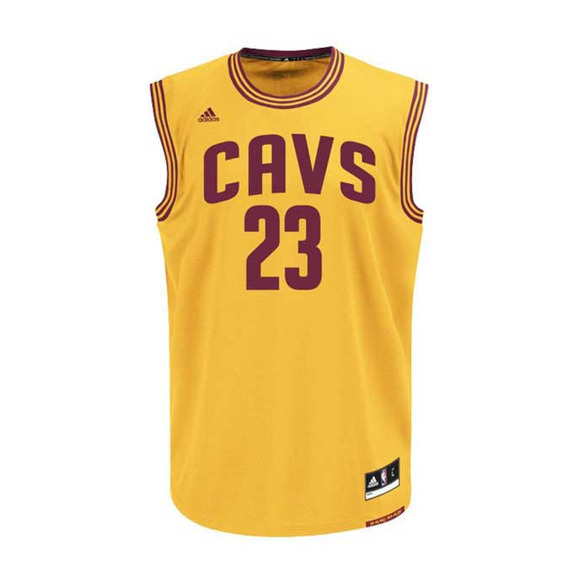 Adidas T-Shirt Réplica Lebron James Cavaliers (gelb/burde)