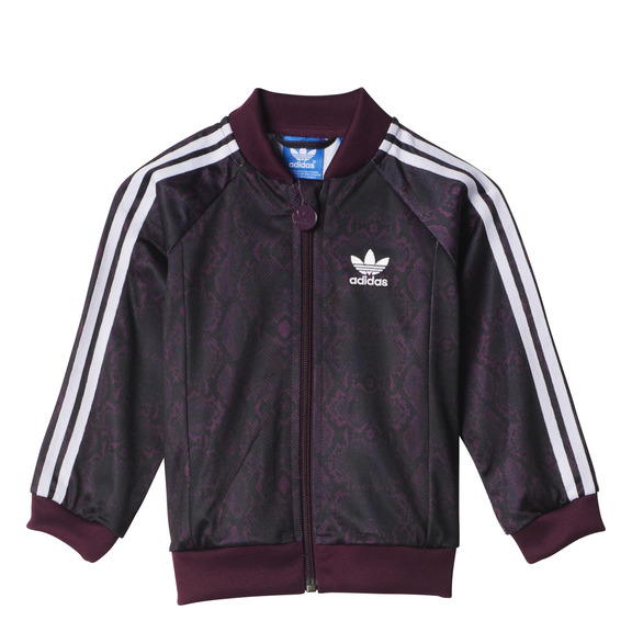 Original Adidas Chándal Superstar Snake Infantil (morado/blanco)
