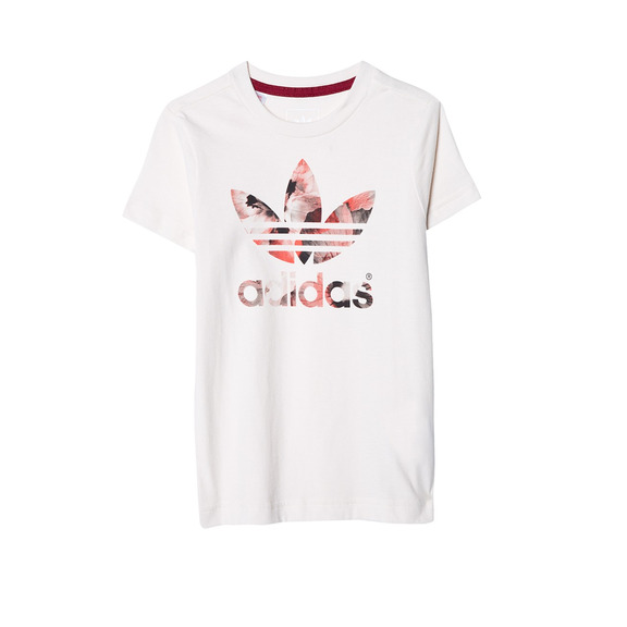Adidas Originals Junior Camiseta Logo Trefoil Flower (blanco crema)