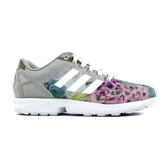 Original Adidas Mujer ZX Flux " Bouquet" (gris/white/rosa)