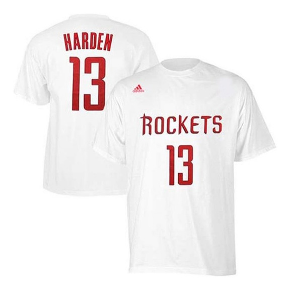 Adidas NBA T-Shirt Gametime Harden Rockets (weiß/rot)