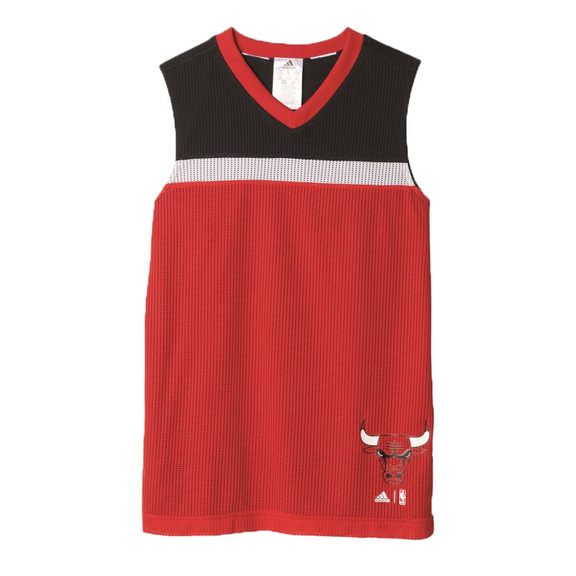 Adidas Camiseta Niño NBA Winter Hoops Rev Chicago Bulls (rot/schwarz/rot)