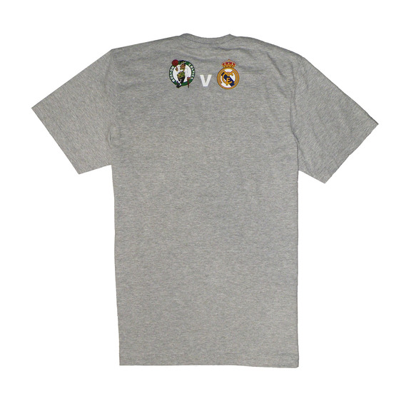 Adidas NBA Camiseta Spielzeit Matchup Real Madrid VS Boston Celtics (gris)
