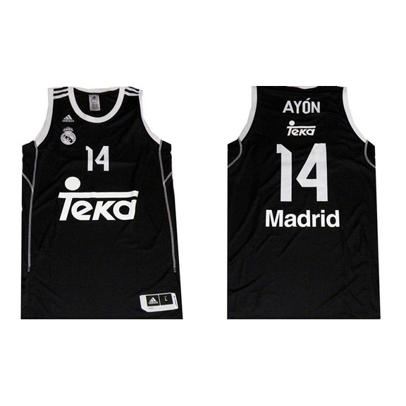 Camiseta Ayón 2a Equipación Real Madrid Basket 2014 (negra)
